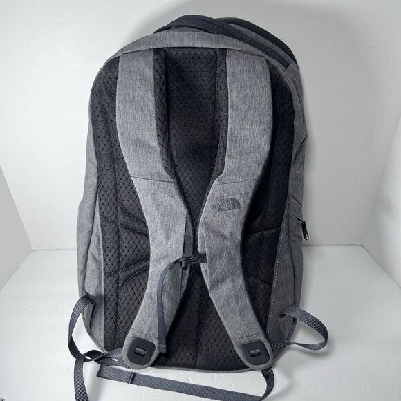 The North Face Aurora Laptop Backpack Grey Company Embroidered - Picture 2 of 8